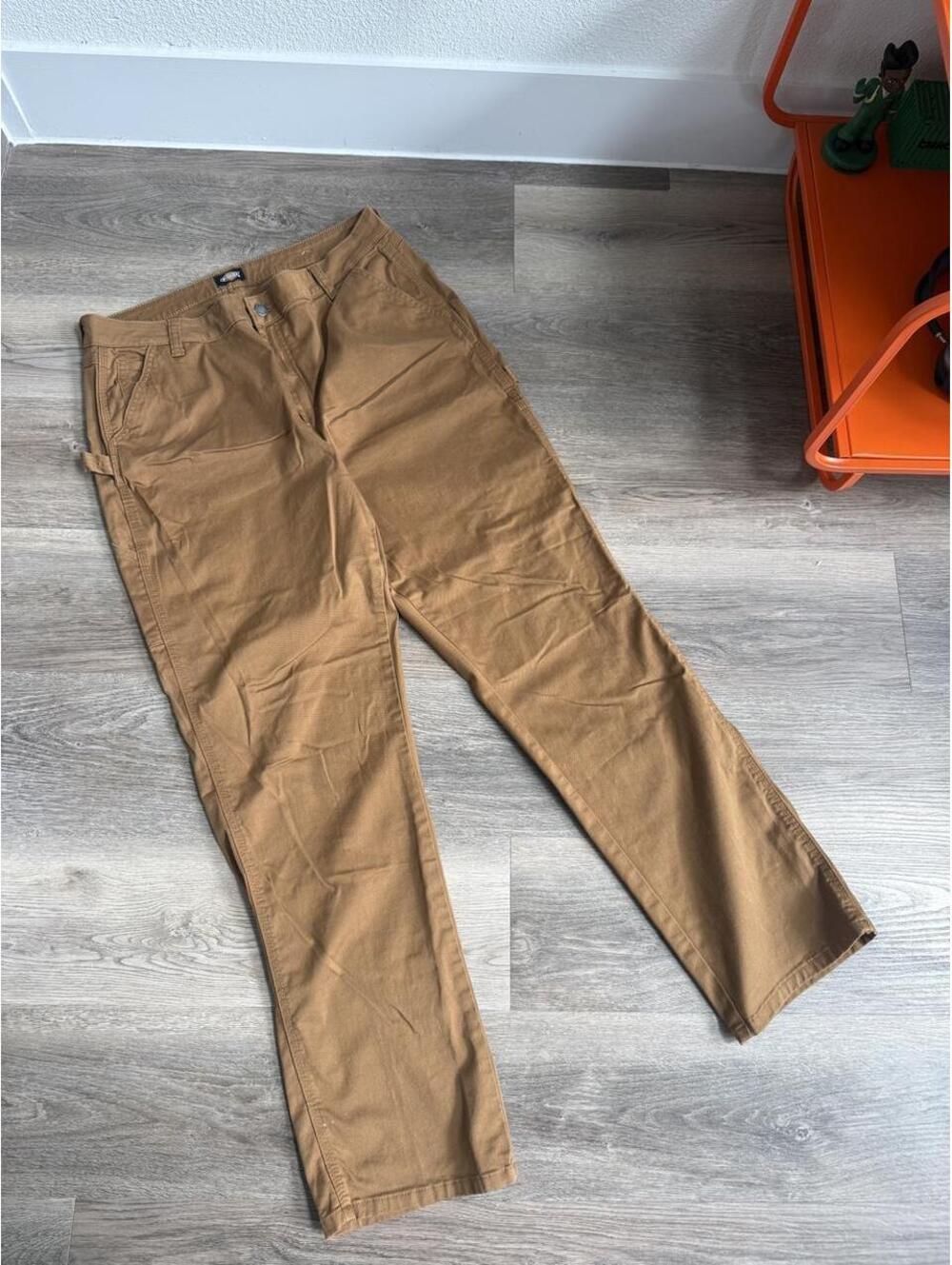Dickies Men's Tan and Brown Trousers